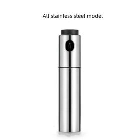 Stainless Steel Spray Oil Bottle For Barbecue; Pressurized Spray Seasoning Bottle (material: All Stainless Steel Bottle)