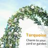 Black Garden Arch Arbors, Trellis for Climbing Plants Outdoor 6-8ft, Two Way Assemble Wedding Decoration Metal Arch